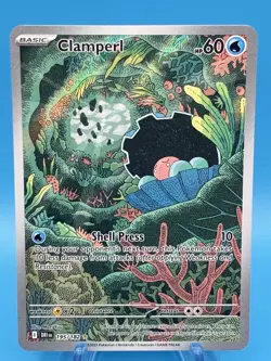 Pokemon TCG Clamperl 195/182 NM Holo Illustration 2025 Destined Rivals - Image 1
