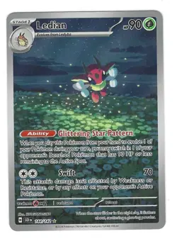 Pokemon TCG: Ledian (Illustration Rare) - 144/142 - S&V Stellar Crown - NM - Image 1