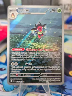 Pokemon TCG: Ledian (Illustration Rare) - 144/142 - S&V Stellar Crown - NM - Image 3