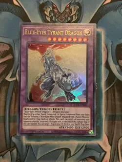 Yugioh! Blue-Eyes Tyrant Dragon - BACH-EN037 - Ultra Rare - 1st Edition NM - Image 1