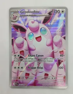Carte Pokemon Grodoudou AR 105/094 ME02 Flammes Fantasmagoriques FR Neuf - Image 1