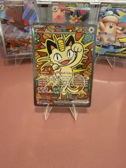 Pokemon Meowth ex 121/088 PAl Ultra Rare Full Art Holo EX English 170 HP - Image 1