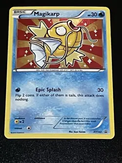 Pokemon XY143 Black Star Promo - Shiny Magikarp - NM - Image 1