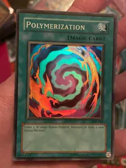 YUGIOH MISPRINT FOIL SHIFT POLYMERIZATION LOB-059 SUPER NM - Image 1