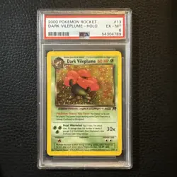 2000 POKEMON ROCKET #13 DARK VILEPLUME-HOLO PSA 6 - Image 1