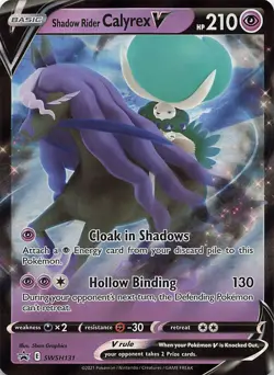 Shadow Rider Calyrex V SWSH131 Holo Promo Sword & Shield Promo Pokemon Near Mint - Image 1