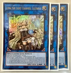 3x Lyna the Light Charmer, Lustrous 1st Edition Ultra Rare RA04-EN081 Yu-Gi-Oh! - Image 1