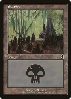 Swamp (339) Odyssey PLD Basic Land MAGIC THE GATHERING MTG CARD ABUGames - Image 1