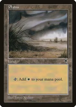 Plains (C) Tempest PLD Basic Land MAGIC THE GATHERING MTG CARD ABUGames - Image 1