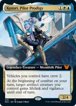 Kotori, Pilot Prodigy (Extended Art) Kamigawa: Neon Dynasty Commander NM - Image 1