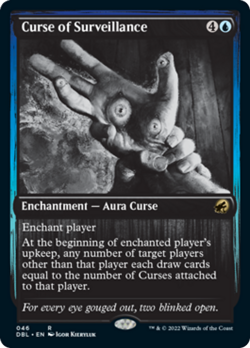 Curse of Surveillance Silver Screen FOIL Innistrad Midnight Hunt NM - Image 1