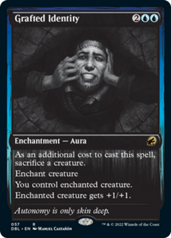 Grafted Identity Silver Screen FOIL Innistrad Midnight Hunt NM - Image 1