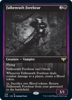 Falkenrath Forebear Silver Screen FOIL Innistrad Crimson Vow NM - Image 1