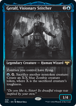 Geralf, Visionary Stitcher Grayscale Innistrad Crimson Vow NM - Image 1