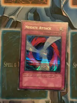 UNLIMITED NEGATE ATTACK 1996 TSC-003 YUGIOH CARD HP - Image 1