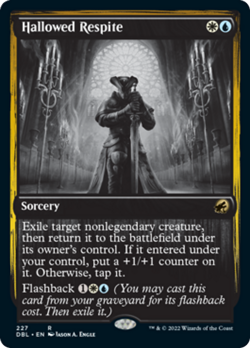 Hallowed Respite Silver Screen FOIL Innistrad Midnight Hunt NM - Image 1