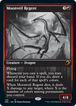 Moonveil Regent (Grayscale) Innistrad: Double Feature - Midnight Hunt NM - Image 1