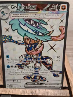 Pokemon Twilight Masquerade Holo Greninja ex 198/167 Ultra Rare NM - Image 1