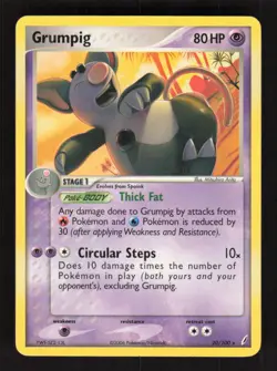 Pokemon Crystal Guardians #20/100 Grumpig Non-Holo Rare - Image 1