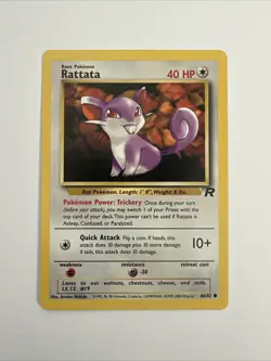 Pokemon Rattata 66/82 Englisch Team Rocket - Image 1