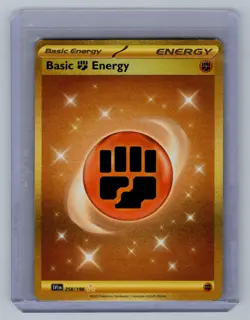 Basic Fighting Energy 258/198 Hyper Rare Scarlet & Violet Pokemon Holo NM - Image 1
