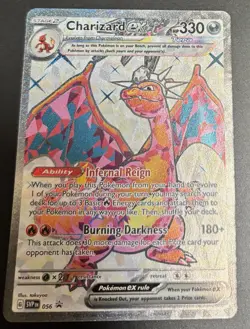 Pokemon Charizard ex 056 Scarlet & Violet Black Star Promo Holo Full Art NM/M - Image 3