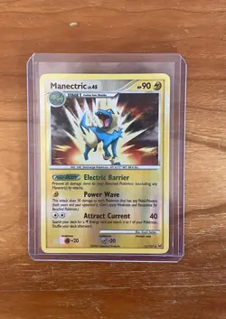 Pokemon Manectric Reverse Holo Platinum Base Card 11/127 NM - Image 1