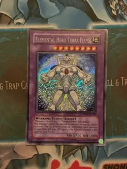 Yugioh 1x Elemental Hero Terra Firma PP02-EN009 Premium Pack 2 Secret Light Play - Image 1