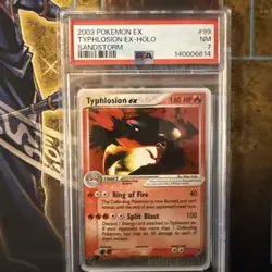 2003 Pokemon EX Sandstorm Typhlosion EX Holo Sandstorm PSA 7 #99 - Image 1