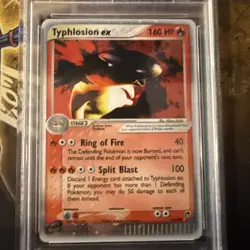 2003 Pokemon EX Sandstorm Typhlosion EX Holo Sandstorm PSA 7 #99 - Image 2