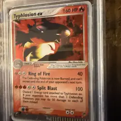 2003 Pokemon EX Sandstorm Typhlosion EX Holo Sandstorm PSA 7 #99 - Image 3