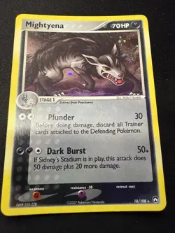 Pokemon TCG Mightyena EX Power Keepers 18/108 Holo Exclusive - Image 1