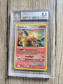 2009 POKEMON PLATINUM GLURAK G LV.X-HOLO SUPREME VICTORS-GERMAN PSA 8 NM-MT - Image 1