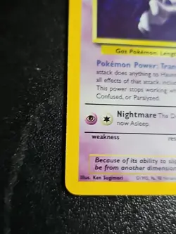 Haunter [Holo] Pokemon Fossil Set #6/62 Unplayed - Image 3