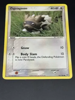 Zigzagoon 74/106 - EX Emerald - Common - Pokemon TCG Card LP - Image 3