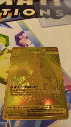Mega Charizard Y EX 294/217 Gold Hyper Rare, Ascended Heroes, Pokemon TCG (NM) - Image 1