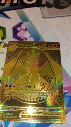 Mega Charizard Y EX 294/217 Gold Hyper Rare, Ascended Heroes, Pokemon TCG (NM) - Image 4