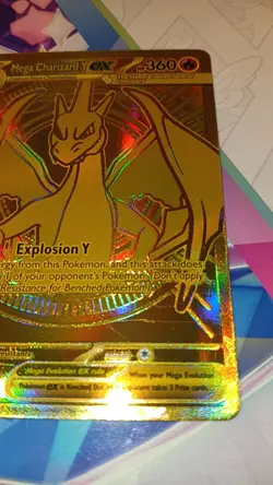 Mega Charizard Y EX 294/217 Gold Hyper Rare, Ascended Heroes, Pokemon TCG (NM) - Image 5