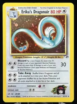 Pokemon – Erika’s Dragonair – #4/132 – Gym Heroes – Holo Rare – Unlimited - Image 1