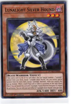 Lunalight Silver Hound Common DUAD-EN006 Duelist's Advance NM YuGiOh - Image 1