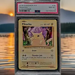 2016 Pokemon Xy Pikachu Evolutions #35 #35 Psa Nm- Mt 8 - Image 1
