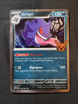 Pokemon TCG Halloween Trick Or Trade 2024 Gengar #57/91 Cosmos Uncommon (b) - Image 1