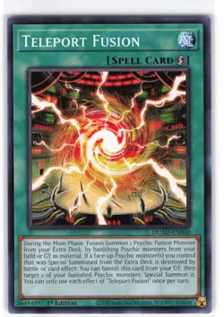 Teleport Fusion Common DUAD-EN060 Duelist's Advance NM YuGiOh - Image 1