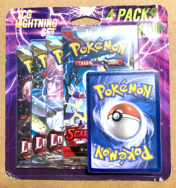 Pokemon TCG Lightning Set 3x Lost Origin Packs And 1x Scarlet&Violet Pack! - Image 1