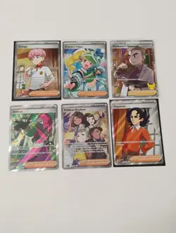 Pokemon Giacomo/Atticus/Ortega/Emcee's Hype Trainer Supporter Full Art Cards - Image 1