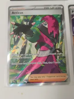 Pokemon Giacomo/Atticus/Ortega/Emcee's Hype Trainer Supporter Full Art Cards - Image 4