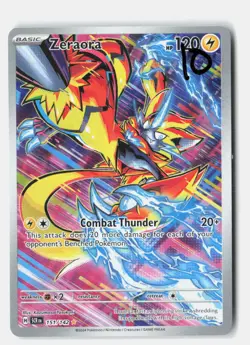 Zeraora 151/142 Illustration Rare Stellar Crown Pokemon Holo Near Mint - Image 1