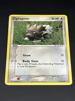 Zigzagoon 74/106 - EX Emerald - Common - Pokemon TCG Card VLP/NM - Image 3