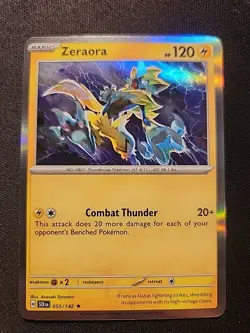 Pokemon TCG Zeraora 055/142 Holo Rare Stellar Crown - Image 1