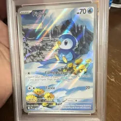Pokemon Piplup 098/094 Illustration Rare Holo PSA 10 Phantasmal Flames 2025 - Image 3